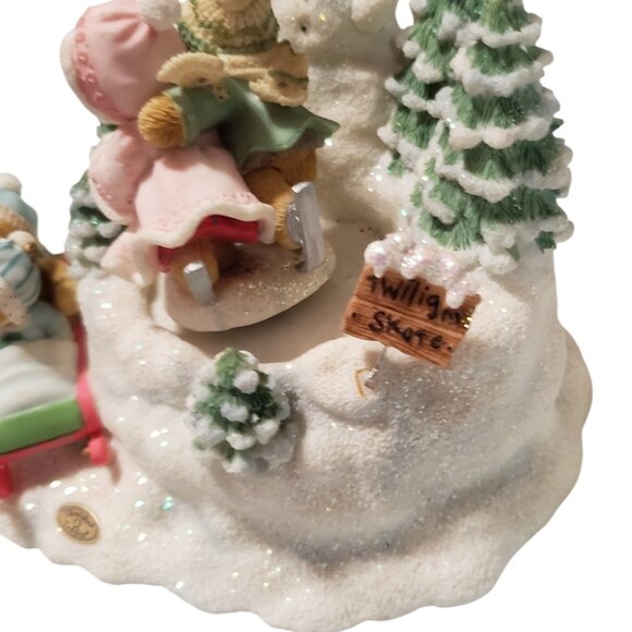 Priscilla Hillman Cherished Teddies Skaters Waltz Action Winds up Music - Picture 12 of 14